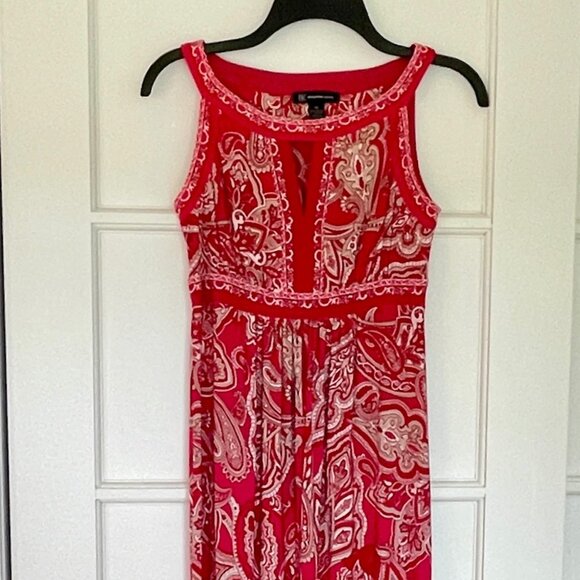 INC International Concepts Women’s Red Paisley Maxi Dress – Size XS (4–6 US) - Picture 5 of 6